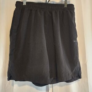 Bundle Deal 3 Pair Mens Gym Shorts LARGE Under Armour/ Reebok/ BCG Black/ Blue